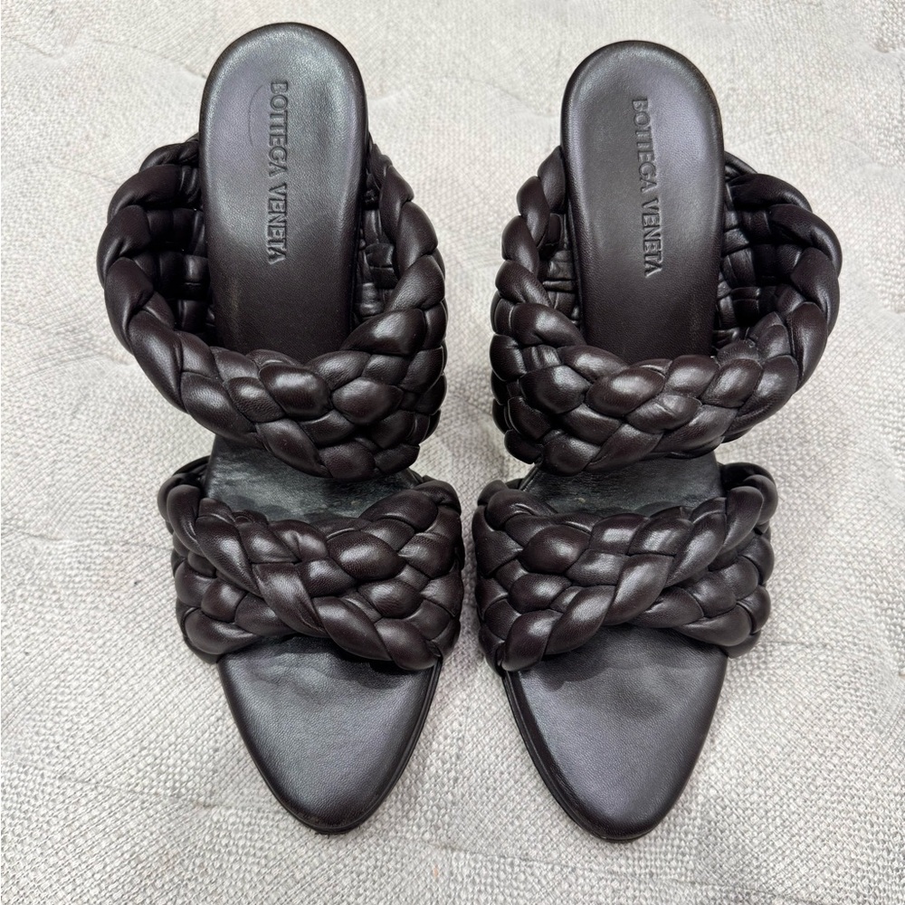 Bottega Veneta Twist Mule in Dark Burgundy